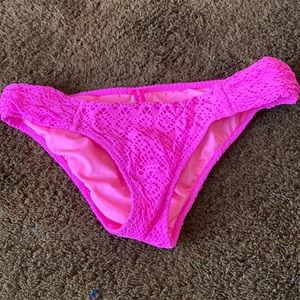 Victoria’s Secret bikini bottom. Hot pink.